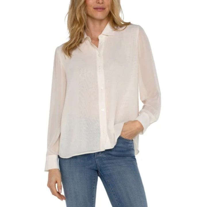 Liverpool Woven Shirt With Pleat Back