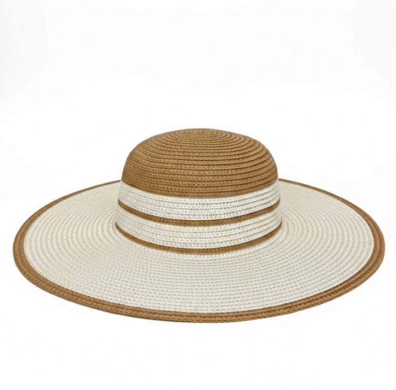 Take It Outside Essentials Striped Straw Beach Hat