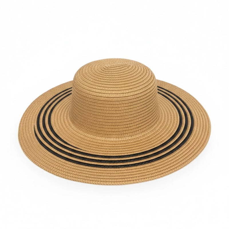Take It Outside Essentials Striped Straw Beach Hat