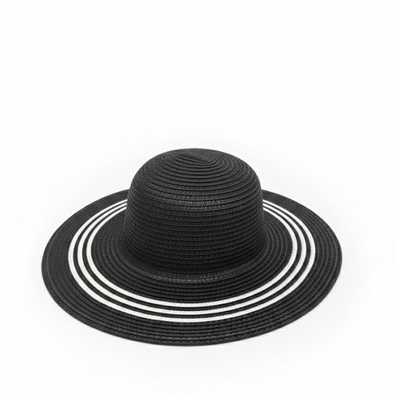 Take It Outside Essentials Striped Straw Beach Hat