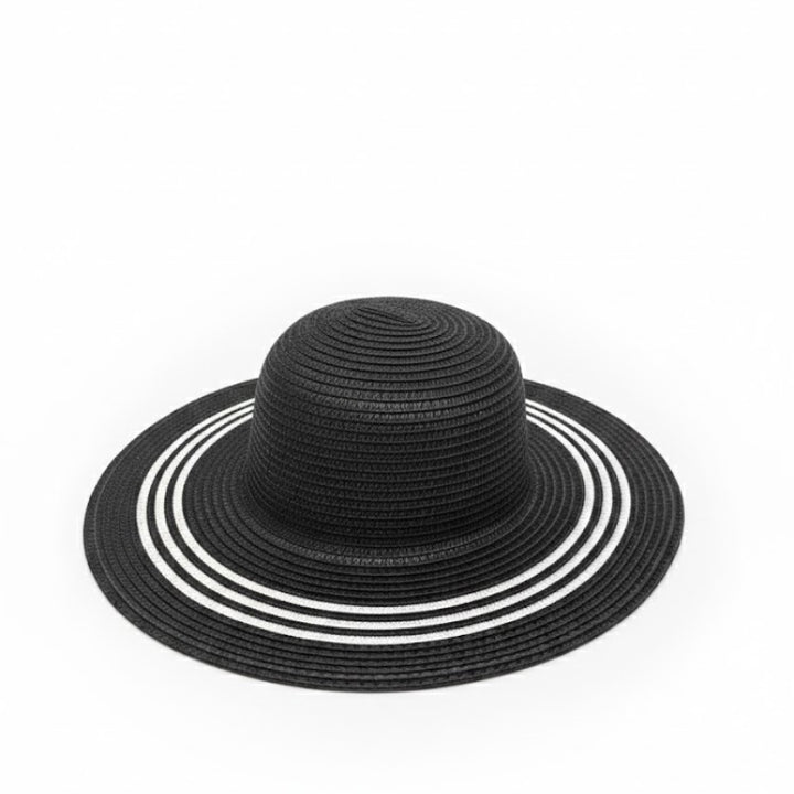 Take It Outside Essentials Striped Straw Beach Hat