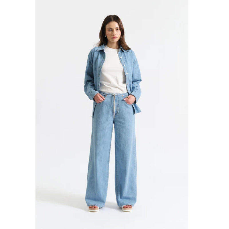 Daze Denim Madison Mid Rise Wide Leg - Whimsy