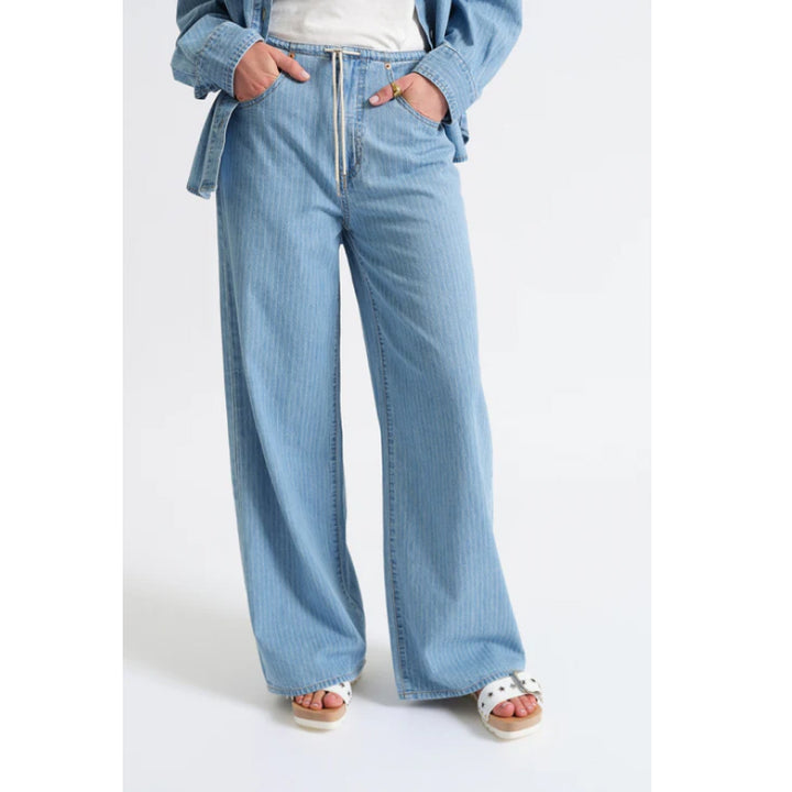 Daze Denim Madison Mid Rise Wide Leg - Whimsy