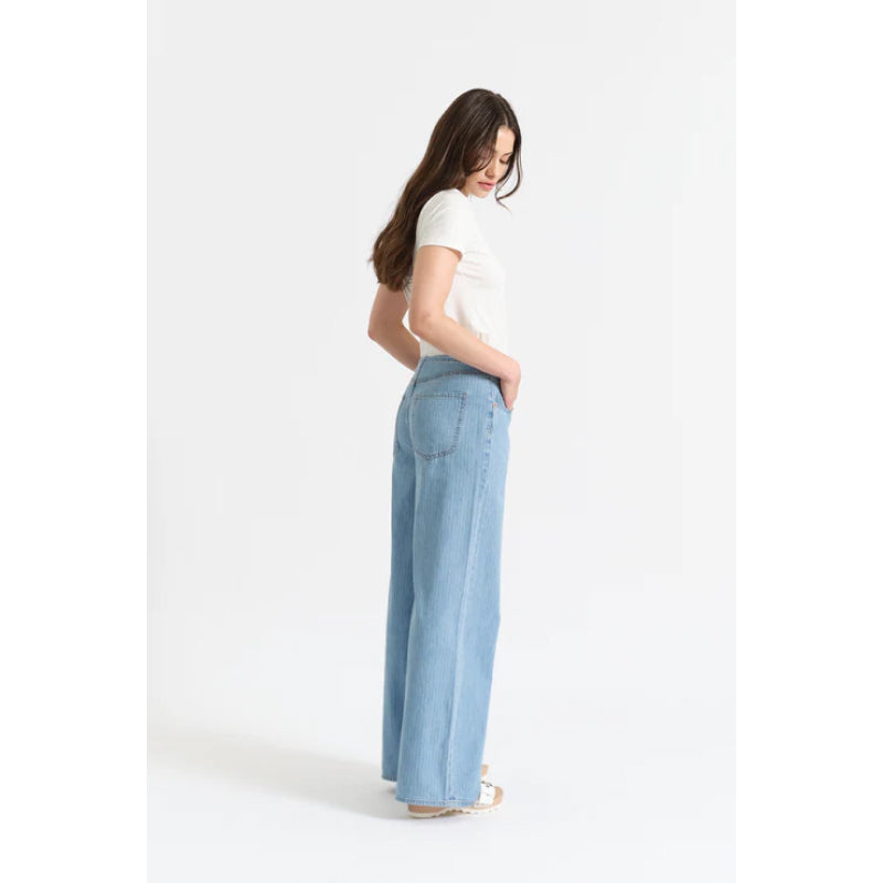 Daze Denim Madison Mid Rise Wide Leg - Whimsy
