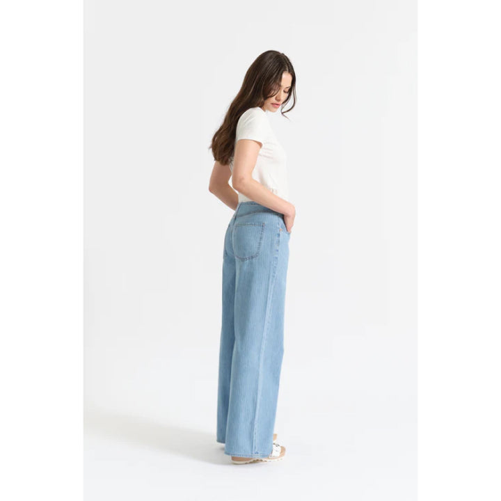 Daze Denim Madison Mid Rise Wide Leg - Whimsy