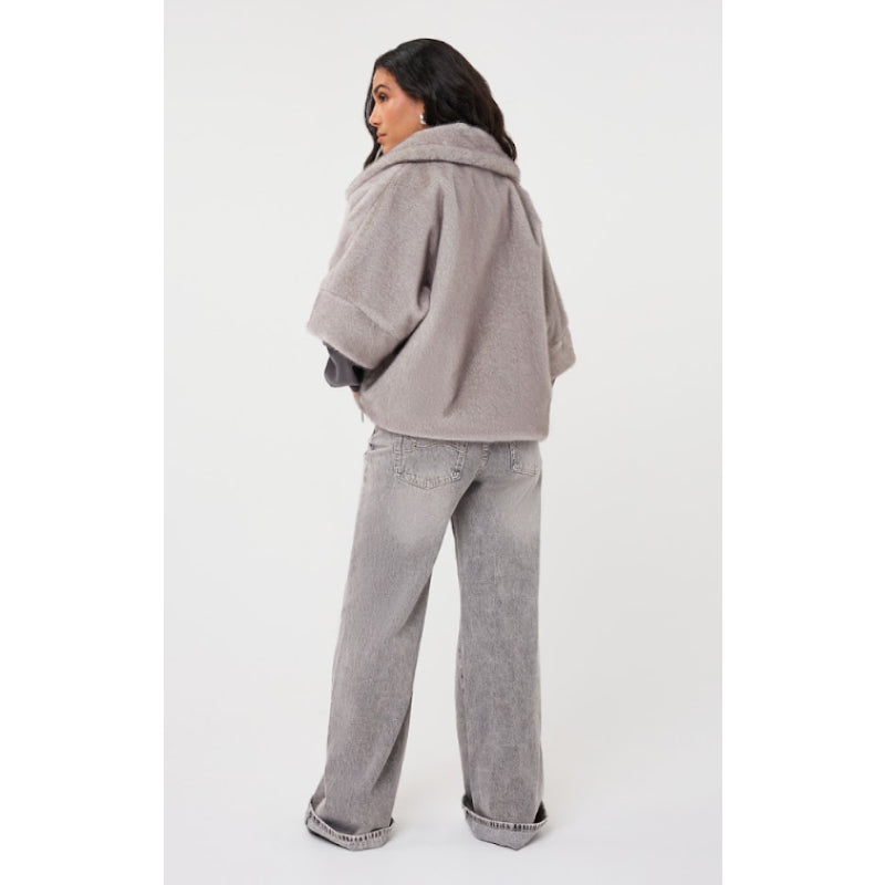 Esqualo Coat Poncho Fake Fur