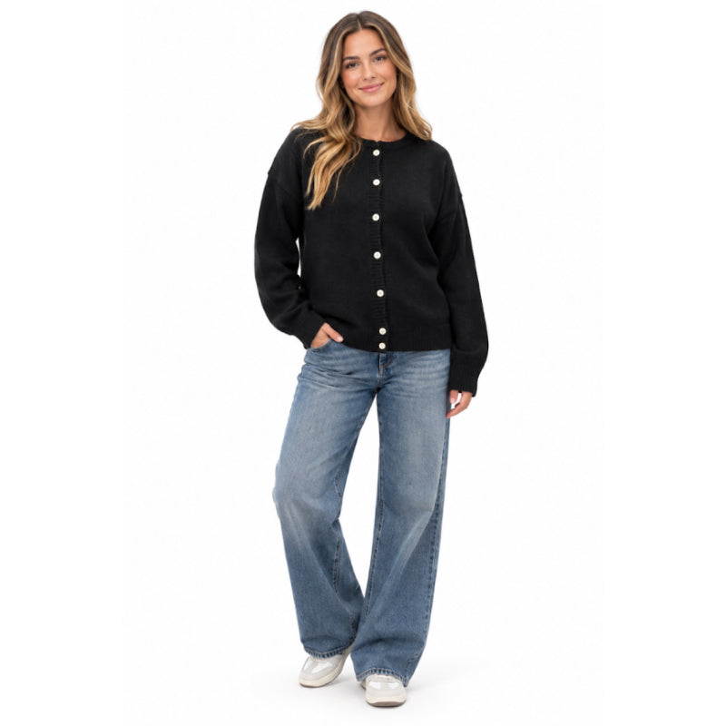 TIO Essentials Knit Sweater Full Buttons