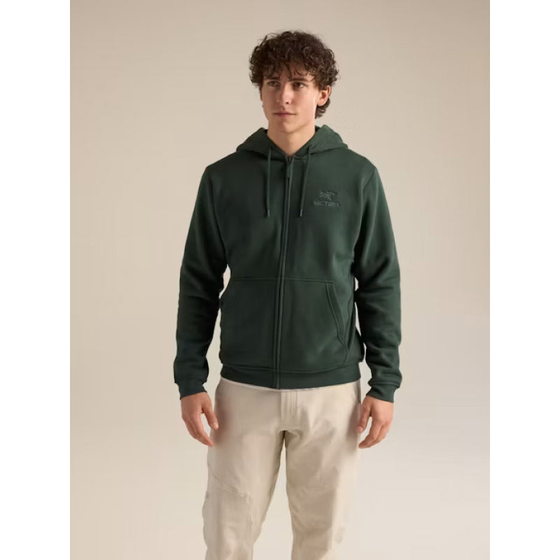 Polaire à capuche entièrement zippée Emblem pour homme Arc'teryx
