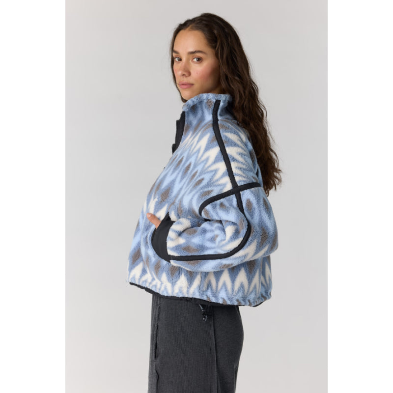 Polaire à demi-zip imprimée Mountain High de Free People