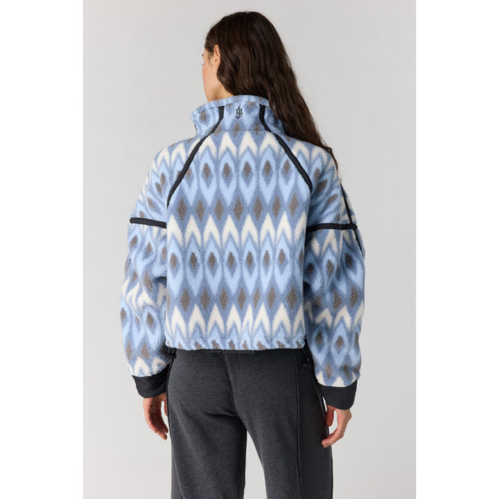Polaire à demi-zip imprimée Mountain High de Free People