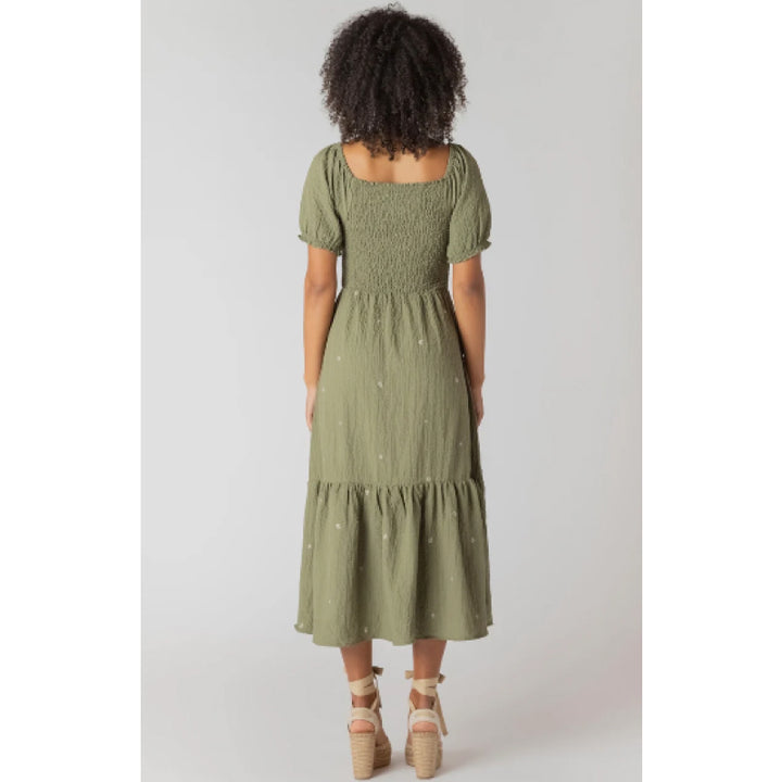 Room 34 Smocked Tiered Maxi Dress