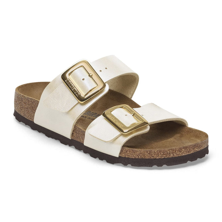 Birkenstock Sydney Luxe Buckle Graceful Pearl White Birko-Flor - Narrow