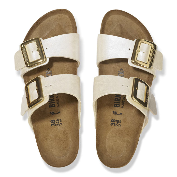Birkenstock Sydney Luxe Buckle Graceful Pearl White Birko-Flor - Narrow