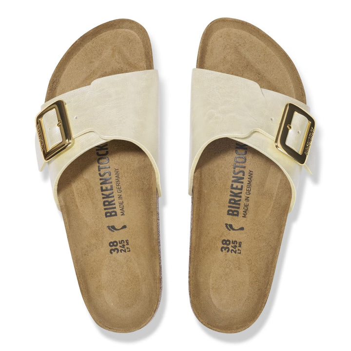 Birkenstock Catalina Luxe Buckle Graceful Pearl White Birko-Flor - Narrow