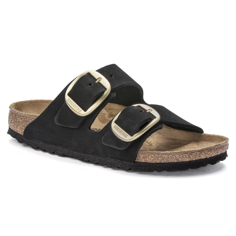 Birkenstock Arizona Big Buckle Black Nubuck - Narrow