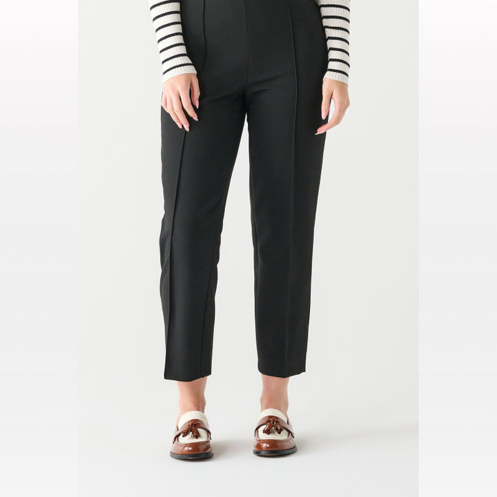 Black Tape High Waisted Pintuct Pant