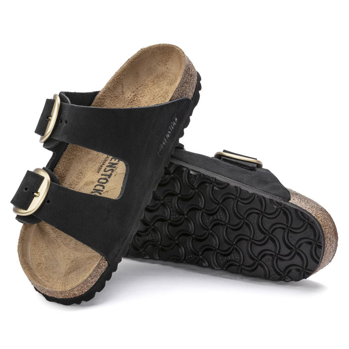 Birkenstock Arizona Big Buckle Black Nubuck - Narrow
