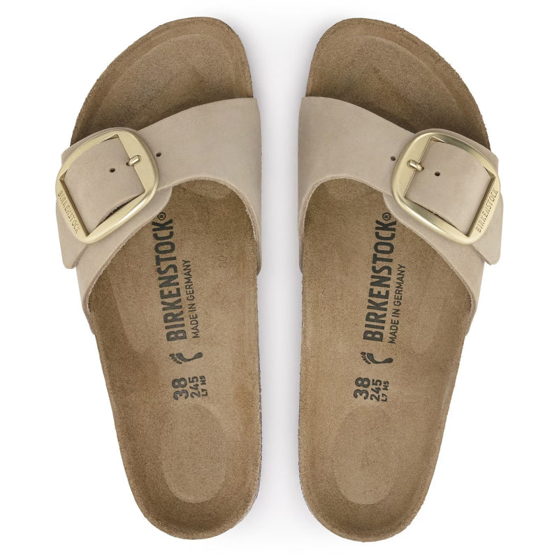 Birkenstock Madrid Big Buckle Sandcastle Nubuck - Narrow