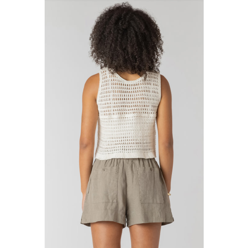 Room 34 Crochet Buttoned Vest