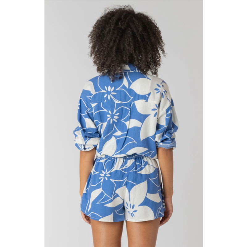 Room 34 Button Front Linen Shirt