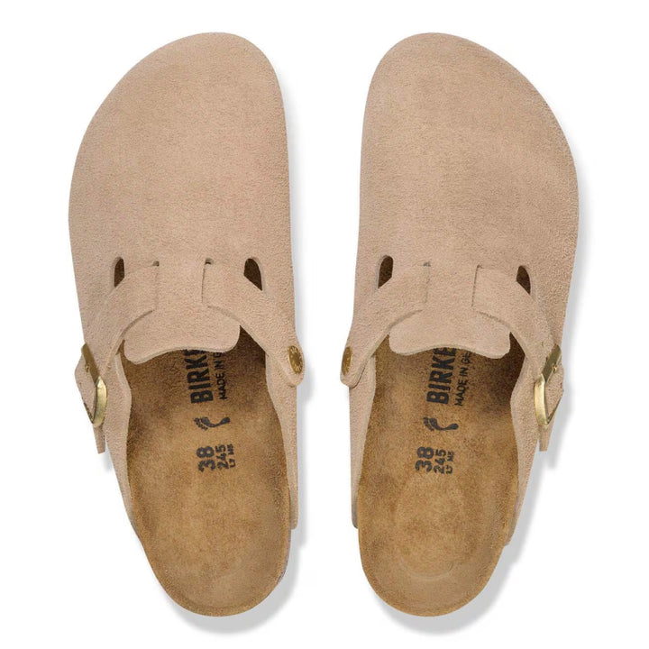 Birkenstock Boston Sandcastle Suede - Narrow