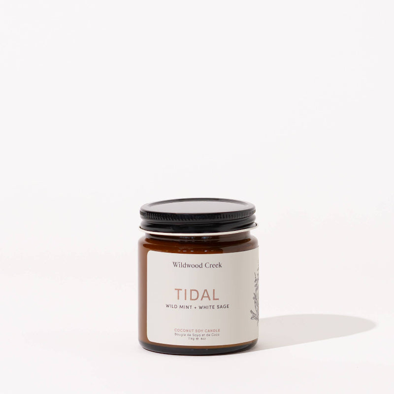 Wildwood Creek Tidal Natural Mini Botanical Candle |  Vegan, Non-Toxic