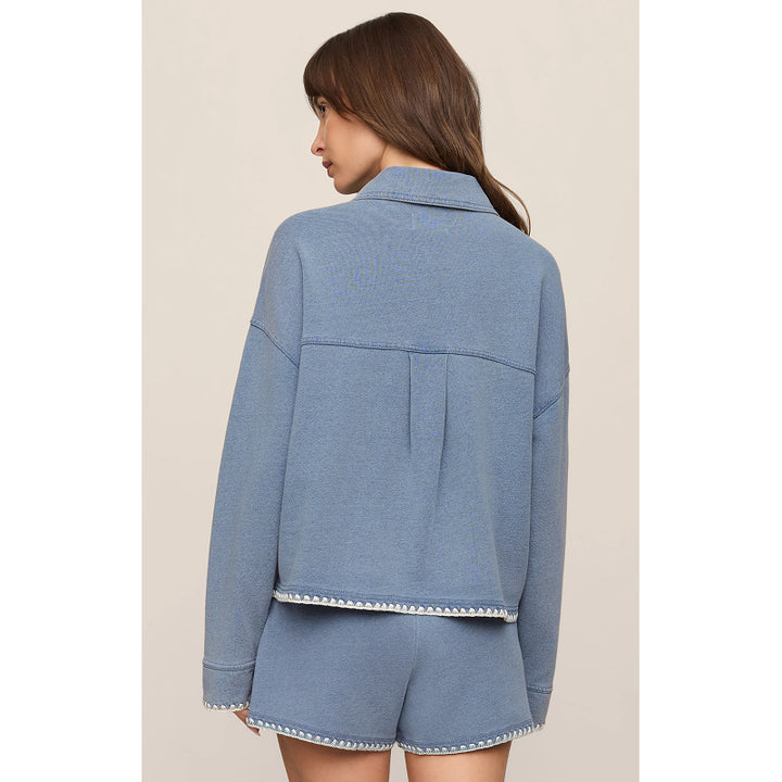 Z Supply All Day Crop Whipstitch Jacket