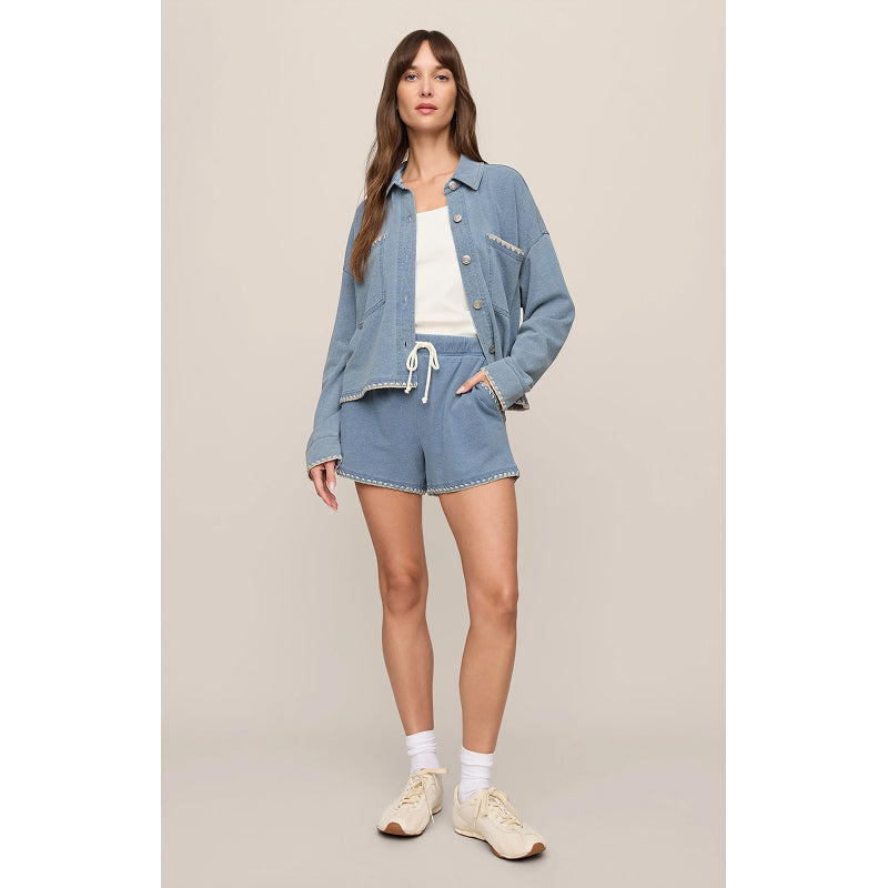 Z Supply All Day Crop Whipstitch Jacket