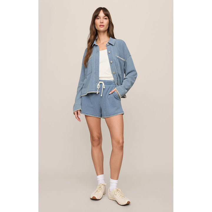 Z Supply All Day Crop Whipstitch Jacket