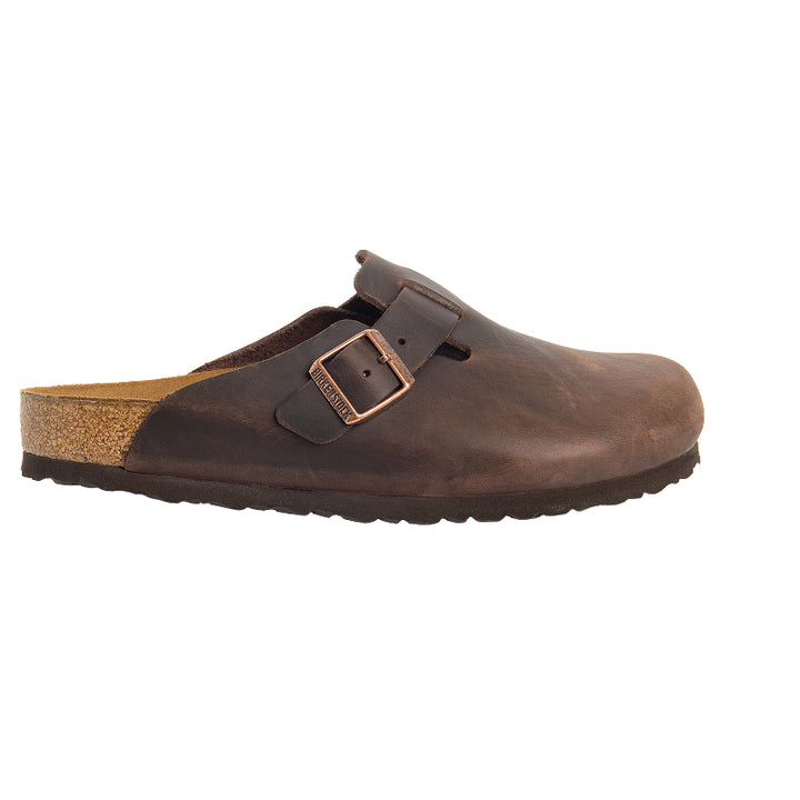 Birkenstock Boston Habana Cuir Huilé - Régulier