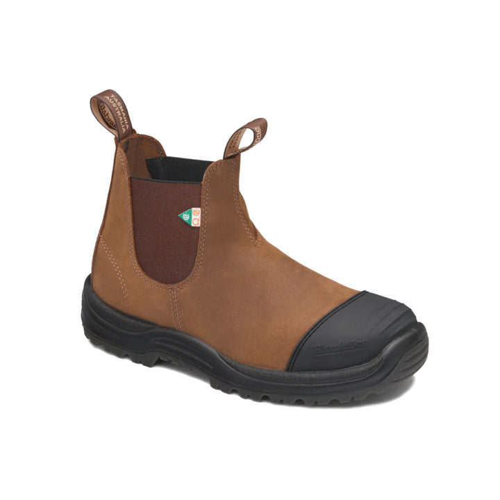 Blundstone 169 - Work & Safety Rubber Toe Cap Boot - Crazy Horse Brown