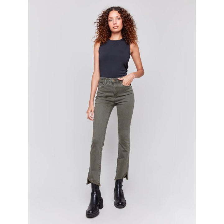 Charlie B Coloured Asymmetrical Leg Pant