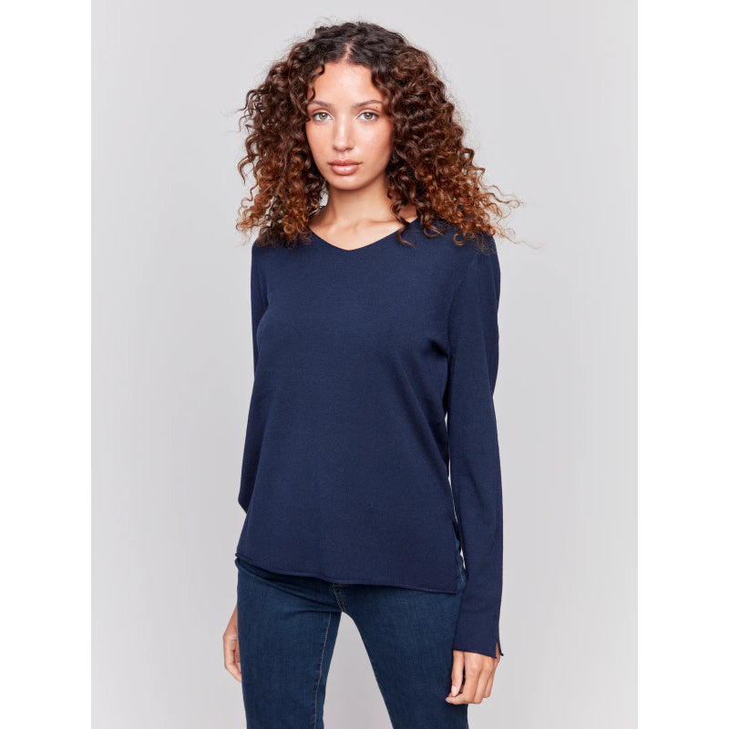 Charlie B Solid Basic Sweater