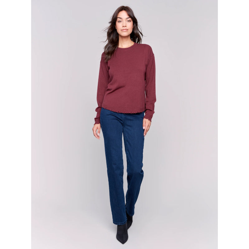 Charlie B Round Hem Sweater