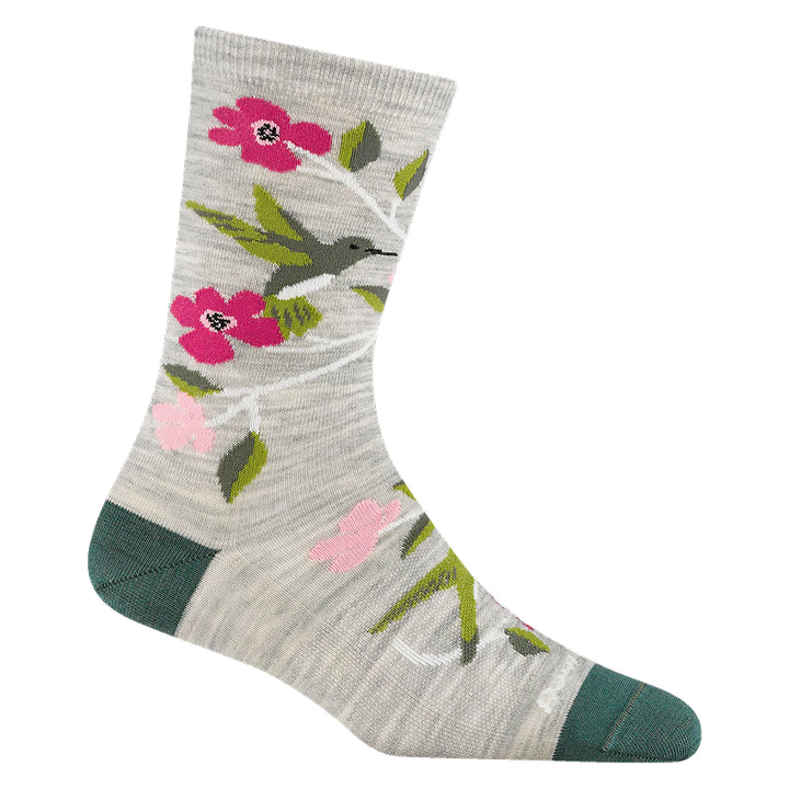Darn Tough Women's Birds Of A Feather Crew Lightweight Lifestyle Socks