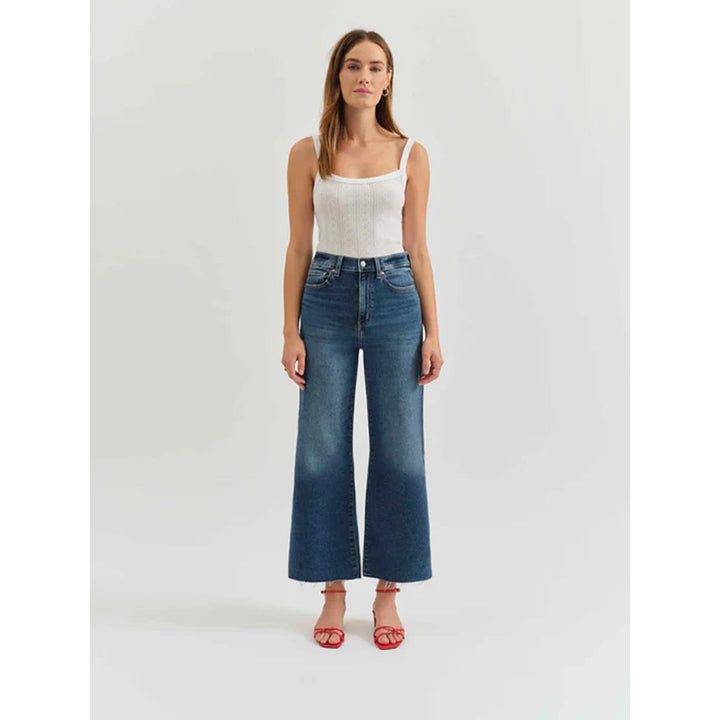 Daze Denim Pleaser High Rise Wide Ankle - Uptown