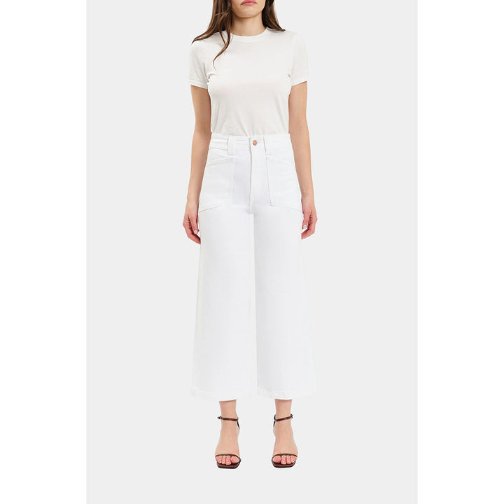Daze Denim Valley Girl High Rise Patch Pocket - Lamb