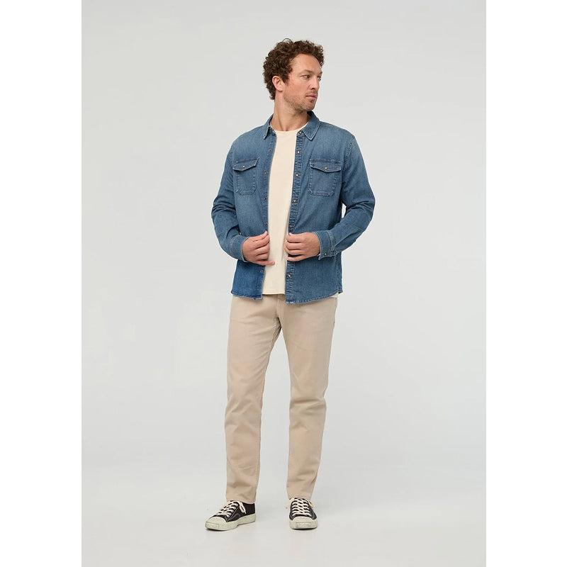 Chemise en jean léger à deux poches DUER Performance