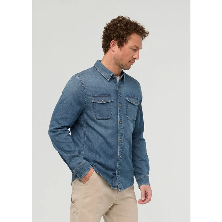 Chemise en jean léger à deux poches DUER Performance
