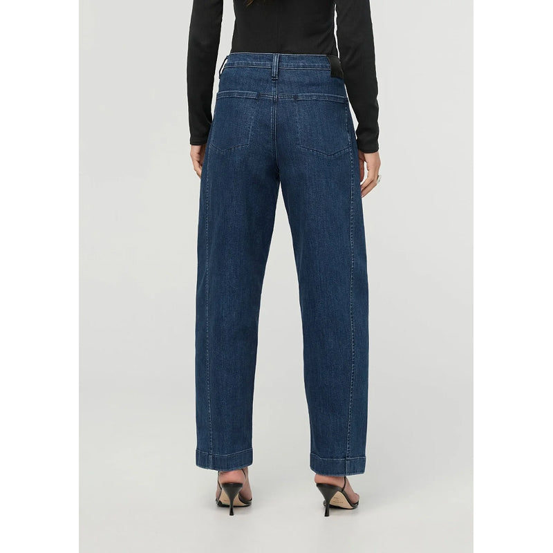 DUER Performance Denim+ High Rise Barrel - Dark Stone