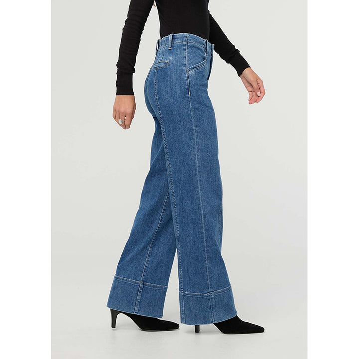 DUER Performance Denim+ High Rise Trouser - Medium Stone