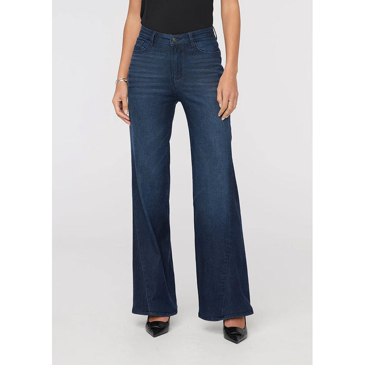 DUER Performance Denim Luxe High Rise Wide Leg - Nostalgia Tone