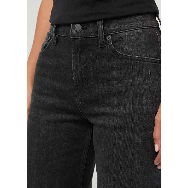 DUER Performance Denim+ High Rise Wide Leg - Faded Black