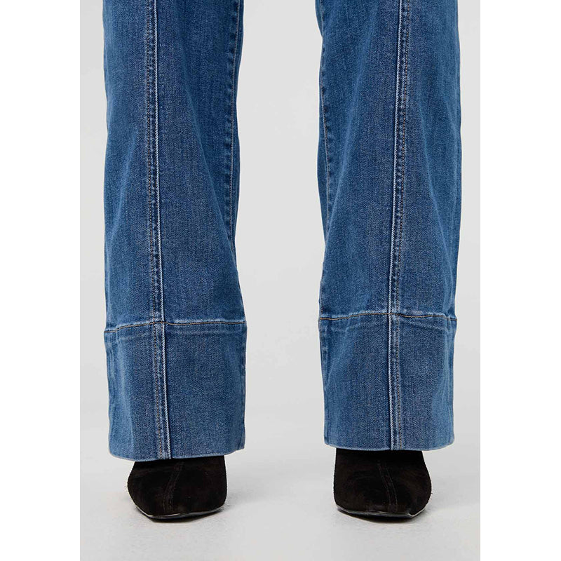 DUER Performance Denim+ High Rise Trouser - Medium Stone