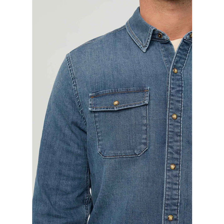 Chemise en jean léger à deux poches DUER Performance