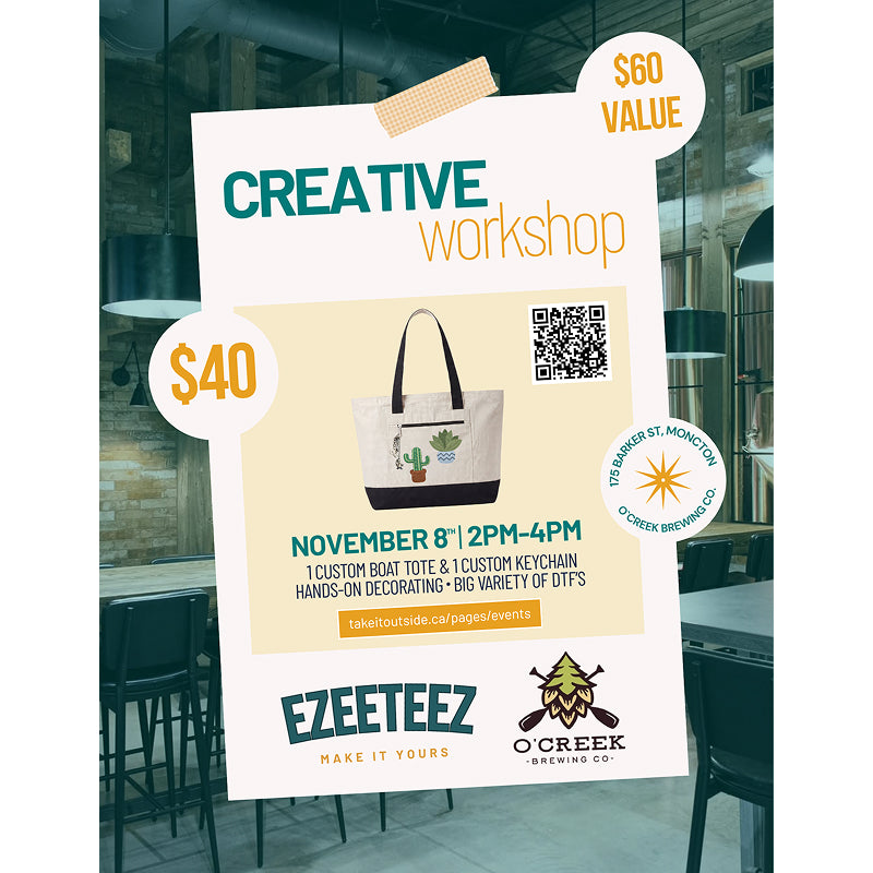 Ezeeteez Creative Workshop at O'Creek Brewing Co. Event Ticket