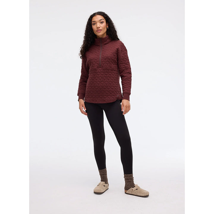Chandail matelassé mi-zippé Fig Freya