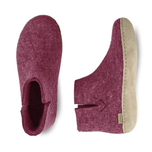 Glerups Boot - Leather - Cranberry
