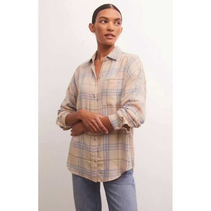 Z Supply River Plaid Button Up