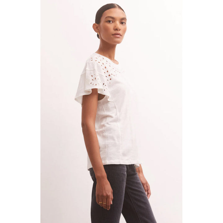 Z Supply Alanis Embroidered Top